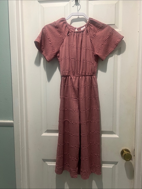 Zara Other - Zara Dusty Rose Textured Jumpsuit